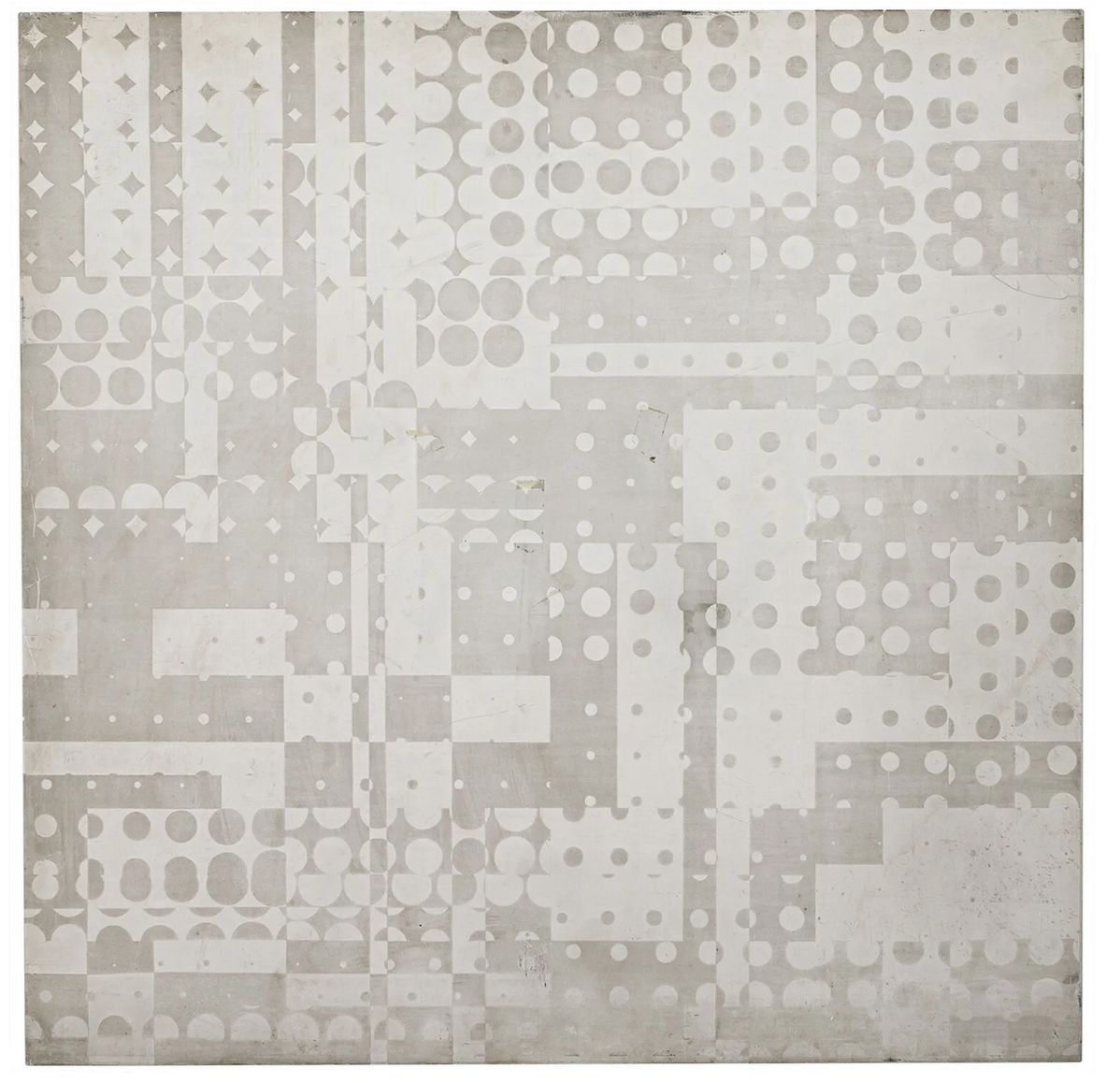 Dieter Roth. Untitled (acid-etched aluminum plate), 1954