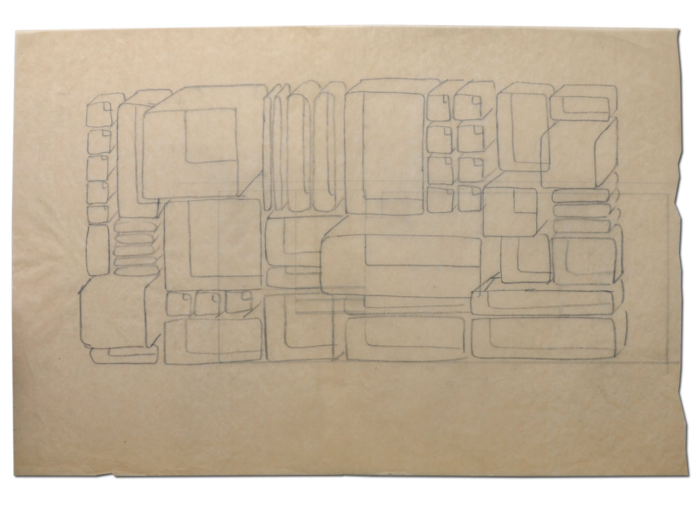 Dieter Roth. Drawing of Interior of Pharmacy, 1958
