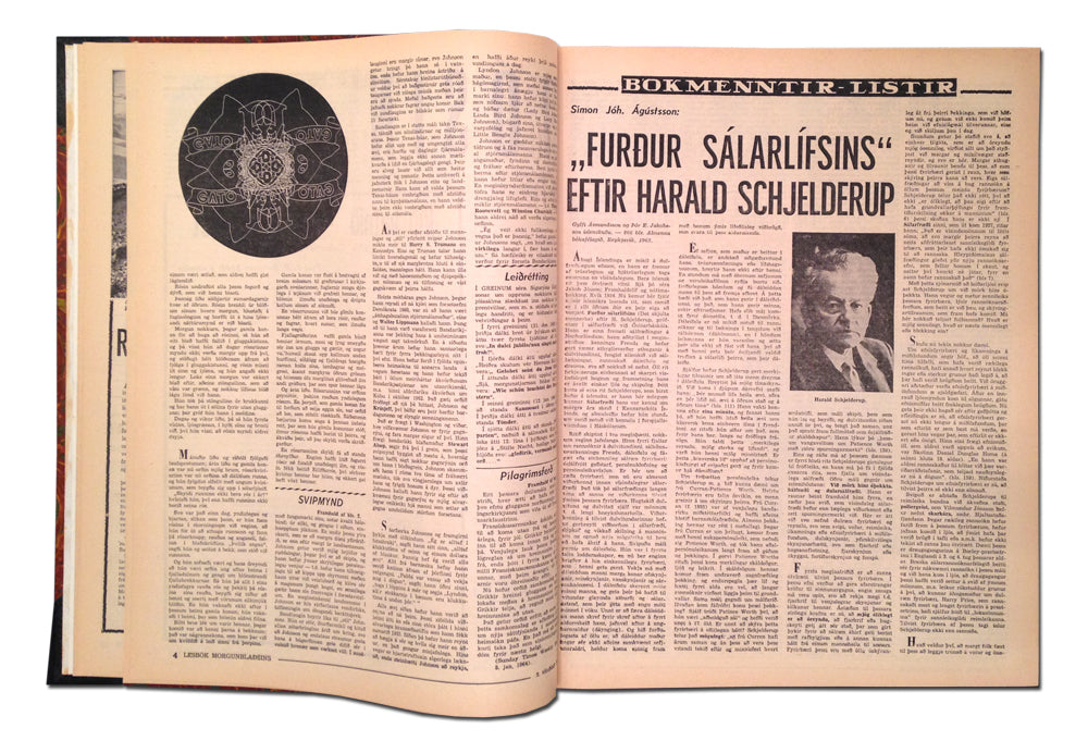 Dieter Roth. Morgunbladid newspapers, Lesbok, 1963-64