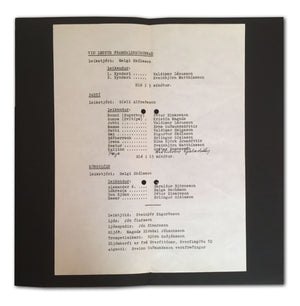 Dieter Roth. Folder/program designed by Dieter Roth, 1963 – inside